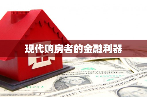 芦竹现代购房者的金融利器