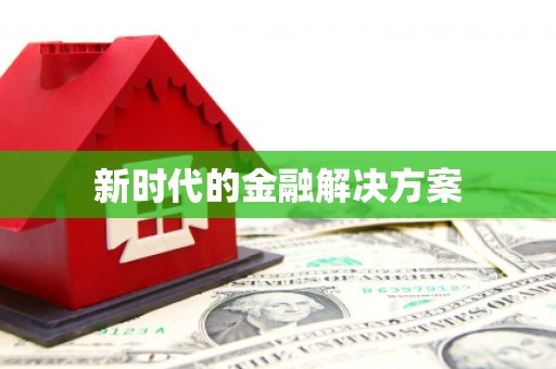 芦竹新时代的金融解决方案