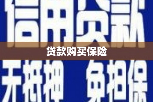 芦竹贷款购买保险