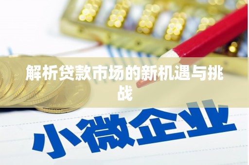 芦竹解析贷款市场的新机遇与挑战